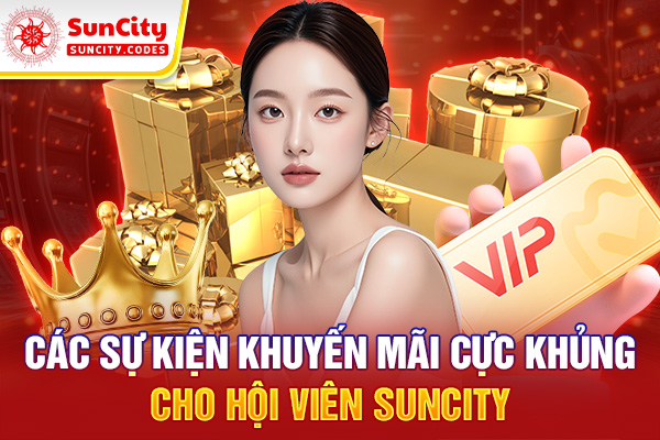 Các sự kiện khuyến mãi cực khủng cho hội viên SUNCITY