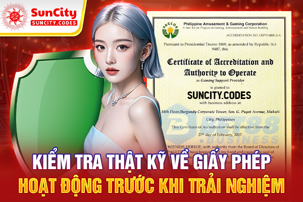 Kiểm tra thật kỹ về giấy phép hoạt động trước khi trải nghiệm