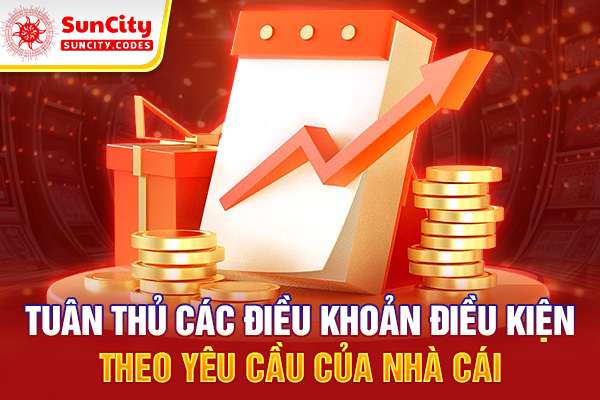 Tuân thủ các điều khoản điều kiện theo yêu cầu của nhà cái